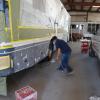 RV paint and Body fiberglass RV roof Collision repair